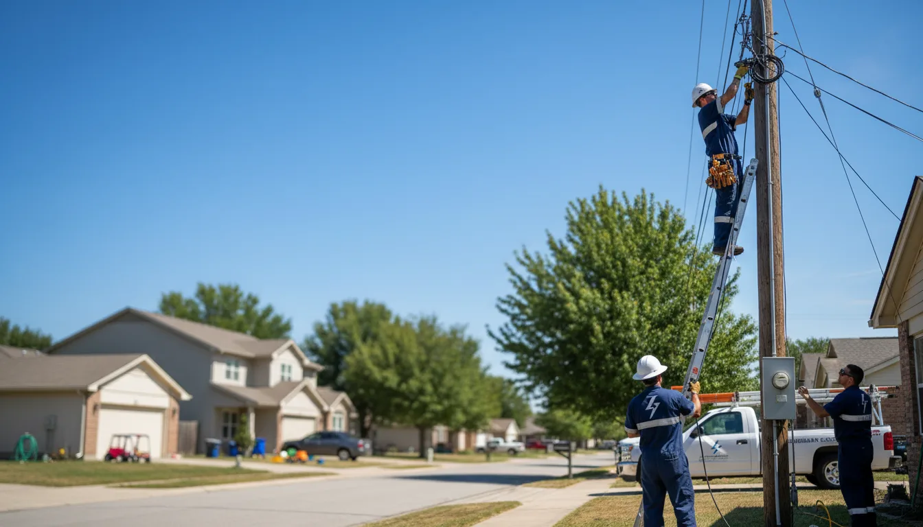 Residential electrician providing installation services in Saint Libory, NE